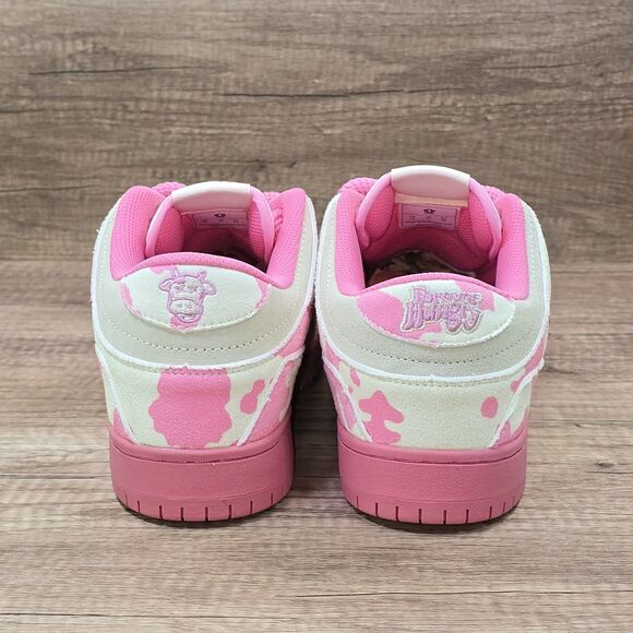 Sad Boy Saga Skywalker Strawberry Milk Men’s Sz 12 Cream Pink Suede Sneakers NEW - Picture 4 of 9